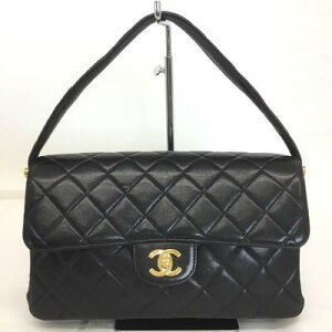CHANEL One Shoulder Bag Handbag Matelasse Black